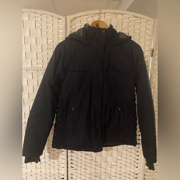 Women’s Black Columbia Jacket With Side Ruching M - Picture 1 of 13